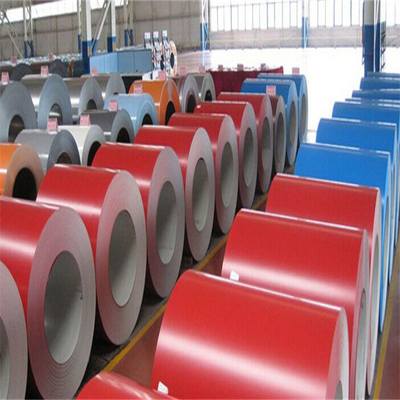 ASME Dx52D Prepainted a cor mergulhada quente de aço galvanizada da bobina PPGI revestiu 0.4mm 1200mm