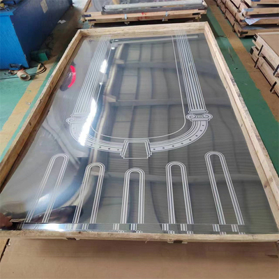 304 folhas gravadas de aço inoxidável personalizaram o comprimento da largura 6000mm da espessura 1500mm dos testes padrões 0.8mm laminadas