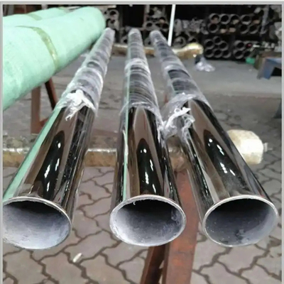 Lustrado 304 tubulações de aço inoxidável da decoração arredonde a superfície do espelho 8K do OD 6mm de 3/1/2 de polegada