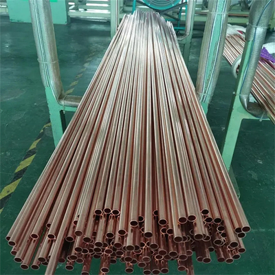 T1 Tubos de cobre sem costura Astm Padrão 21 mm Diâmetro 3 mm Espessura