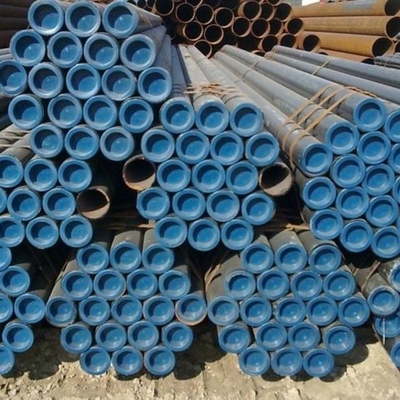 ASTM EN JIS Rolamento a quente Utiliza amplamente tubos de aço carbono sem costura com tampa de tamanho personalizado Fabricação de automóveis