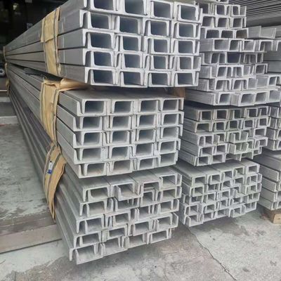 316 12# Secções estruturais de aço inoxidável U Beam laminado a frio 5.5x53x120